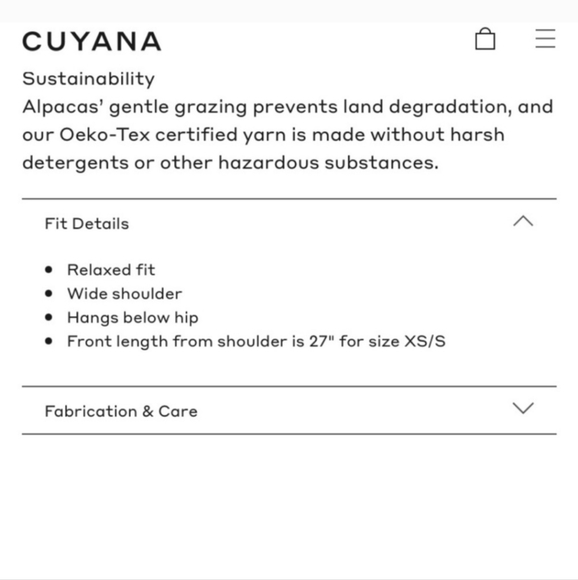 Cuyana Baby Alpaca Oversized Turtleneck Cowl Neck Sweater Size M/L - Picture 5 of 6